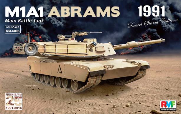 Сборная модель 5006 Rye Field Model Танк M1A1 Abrams (Война в персидском заливе 1991 год)