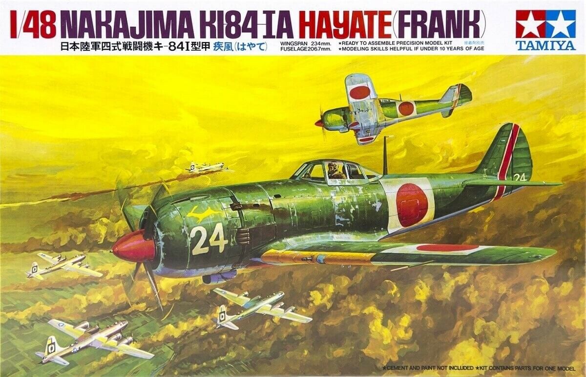 Сборная модель 61013 Tamiya Японский истребитель Nakajima Ki-84-IA Hayate (Frank) 