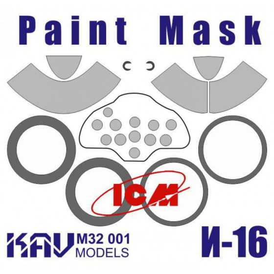 M32001 KAV Models Набор окрасочных масок для И-16 (ICM) 1/32