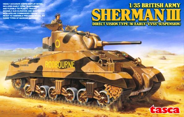 Сборная модель 35-017 Asuka Model Танк Sherman III Direct Vision Type 