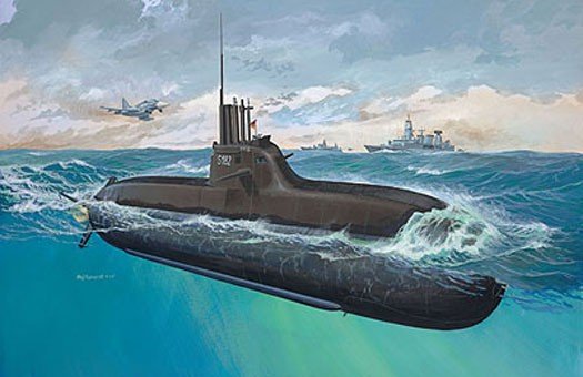 05019 Revell Новейшая немецкая подводная лодка класса U212A Масштаб 1/144