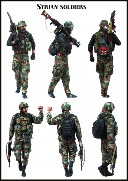 EM35157 Evolution Miniatures Солдаты сирийской армии (2 фигуры) Масштаб 1/35