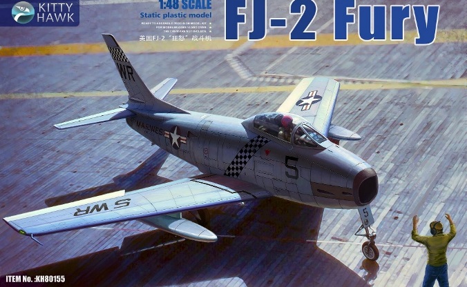 KH80155 Kitty Hawk Самолёт FJ-2 Fury 1/48
