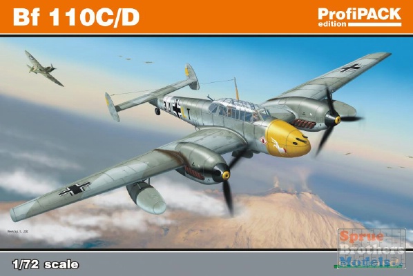 Сборная модель 7081 Eduard Самолет Bf 110C/D ProfiPACK 