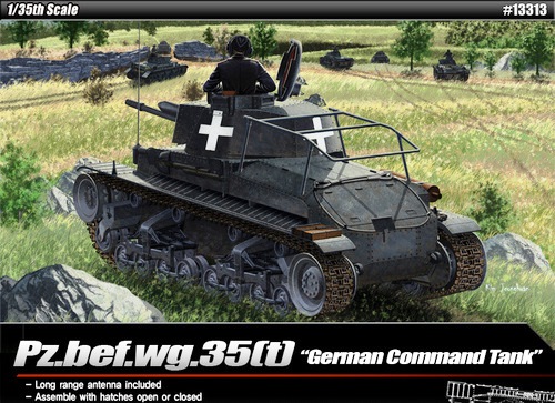 Сборная модель 13313 Academy Германский командирский танк Pz.bef.wg.35(t) 