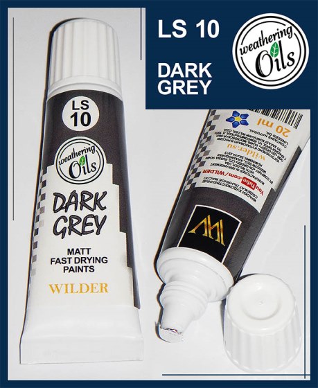 HDF-LS-10 Wilder Краска масляная темно-серая 20мл