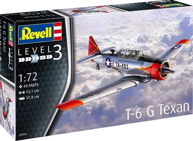 03924 Revell Американский легкий учебный самолет T-6 G Texan 1/72