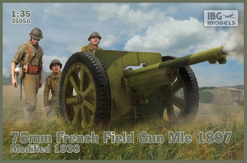35056 IBG Models 75mm French Field Gun Mle 1897 Modified 1938 1/35