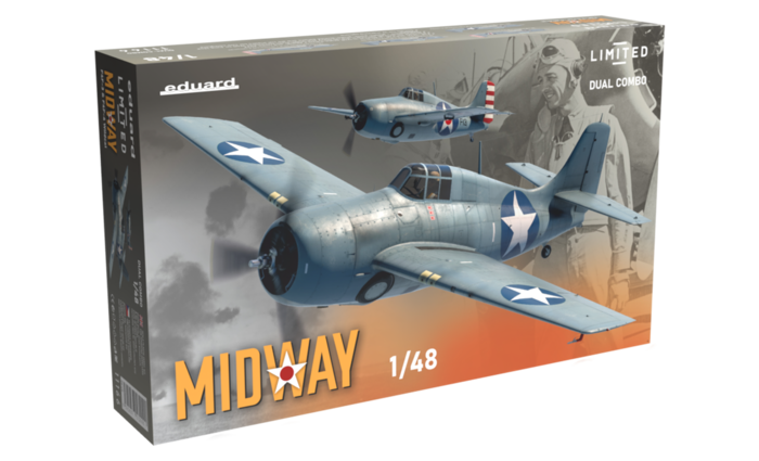 11166 Eduard Американские истребители F4F-3 & F4F-4 Wildcat Midway (Dual Combo) 1/48