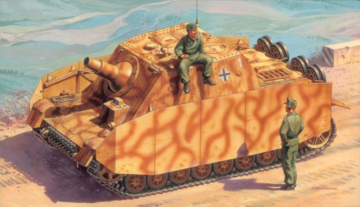 7050 Italeri САУ Pz..Kpfw.166 Sturmpanzer IV Brummbar 1/72
