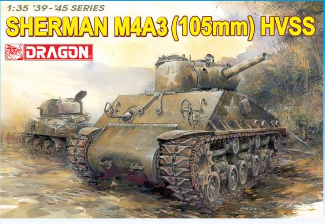 6354 Dragon Танк Sherman M4A3 (105mm) HVSS 1/35