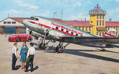 309 Roden Самолёт Douglas DC-4 1/144