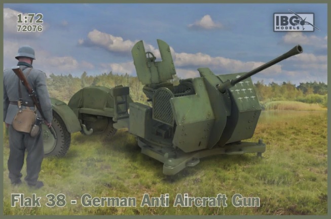 72076 IBG Models Flak 38 - German Anti Aircraft Gun 1/72