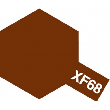 81768 Tamiya Краска акриловая матовая XF-68 NATO Brown (НАТО коричневая) 10мл.
