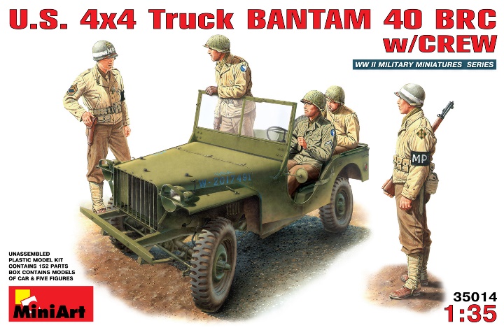 35014 MiniArt U.S. 4x4 Truck Bantam 40 BRC w/CREW  1/35