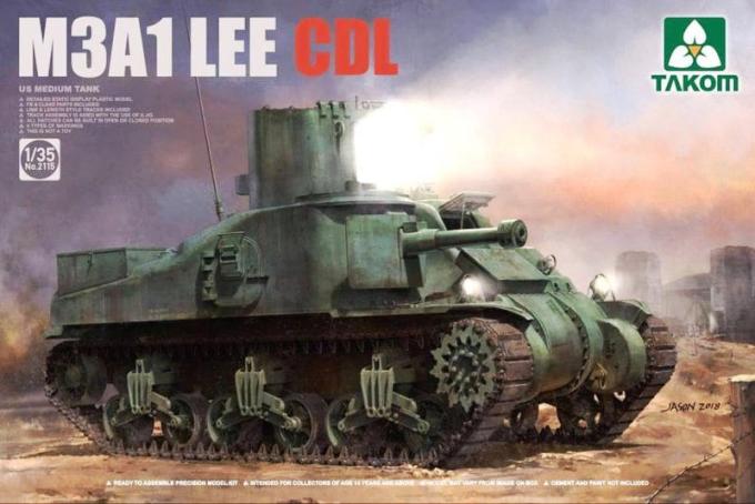 2115 Takom Танк M3A1 Lee CDL 1/35