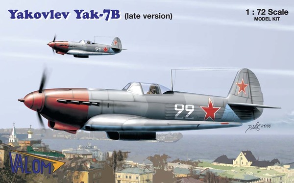 Сборная модель 72040 Valom Самолет Yakovlev Yak-7B (late version) 