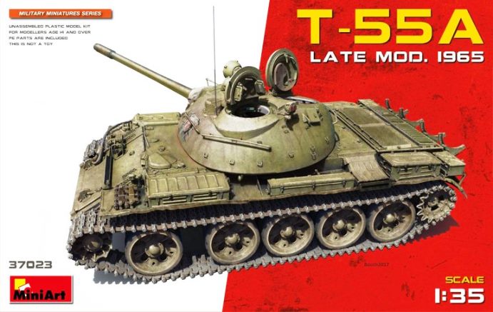 37023 MiniArt Советский танк Т-55А 1965г. позднего выпуска  Масштаб 1/35