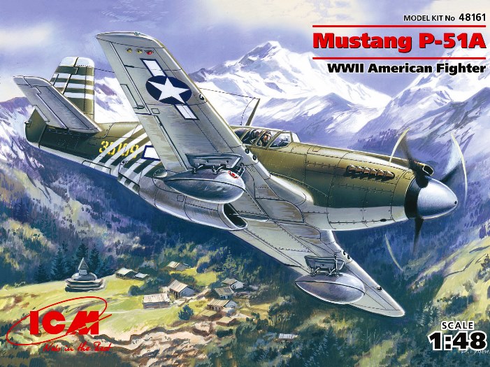 48161 ICM Самолет Mustang P-51A 1/48