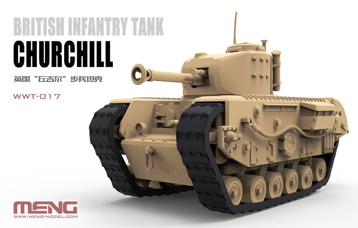 WWT-017 Meng Model Танк Черчилль (сборка без клея)