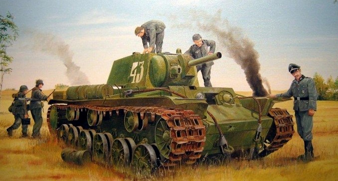 Сборная модель 01565 Trumpeter Советский танк КВ-8  