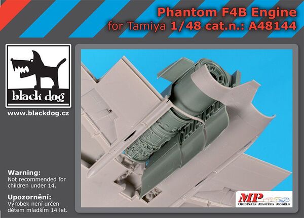 A48144 Black Dog Двигатель Phantom F4B (Tamiya) 1/48