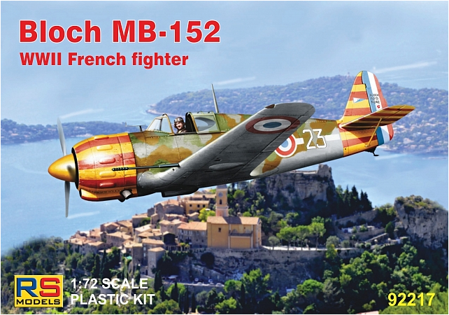 92217 RS Models Самолет Bloch MB-152  French fighter 1/72