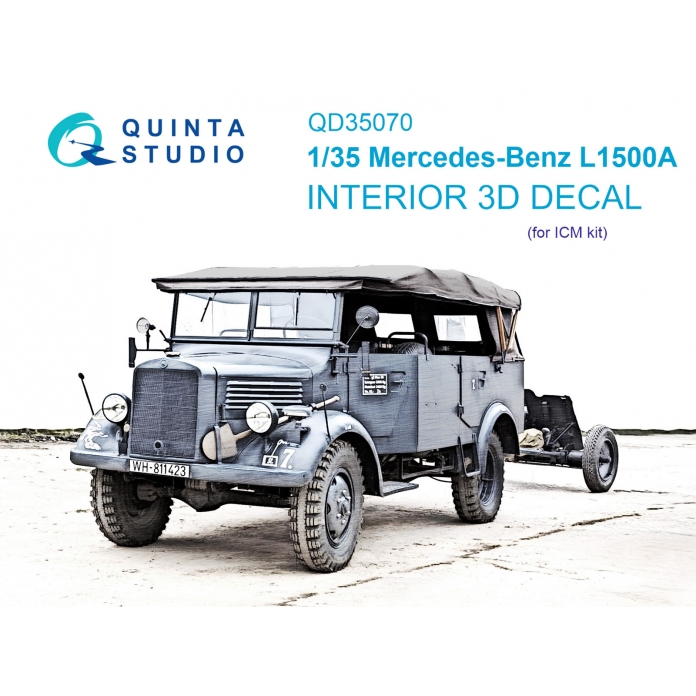 QD35070 Quinta 3D Декаль интерьера кабины Mersedes-Benz L1500A (для ICM) 1/35