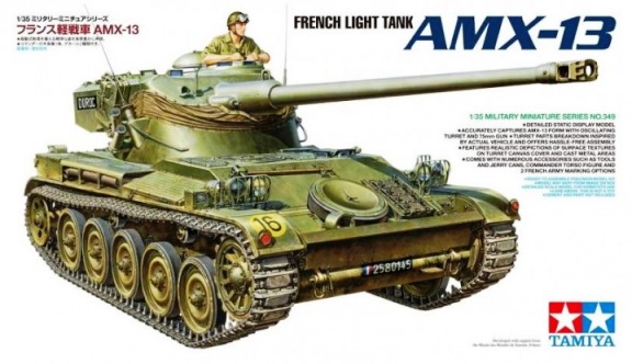 Сборная модель 35349 Tamiya Французский танк AMX-13 