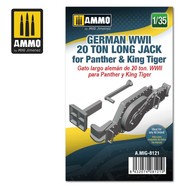 AMIG8121 AMMO MIG Домкрат German WWII 20 ton Jack for Panther & KT 1/35