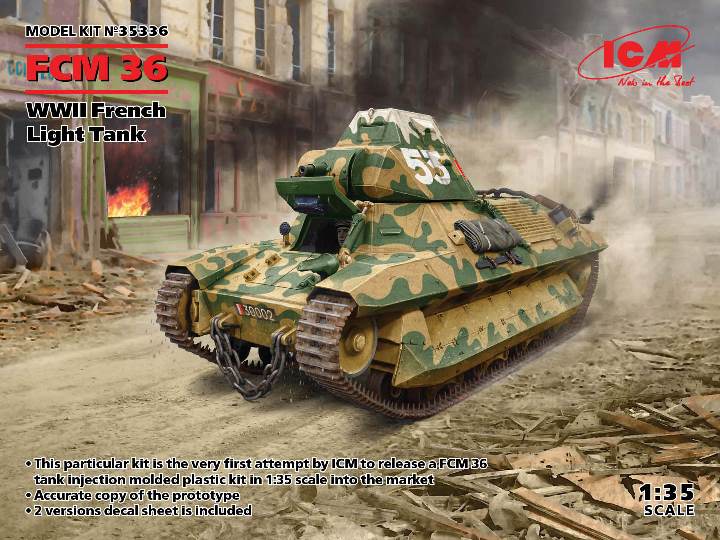 35336 ICM Французский танк FCM 36 1/35