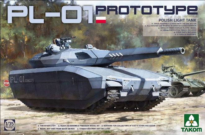 2127 Takom Танк PL-01 Prototype 1/35