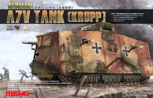 Сборная модель TS-017 MENG Model Германский танк A7V TANK Krupp 