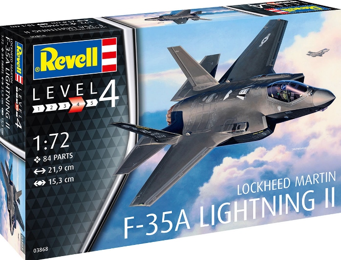 03868 Revell Истребитель-бомбардировщик F-35A Lightning II 1/72