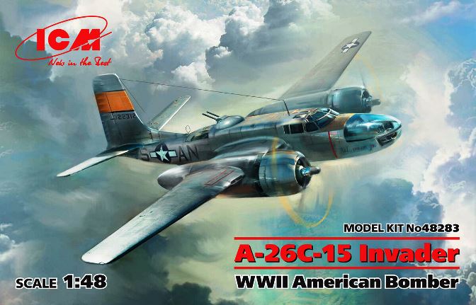 48283 ICM A-26C-15 Invader Американский бомбардировщик 1/48