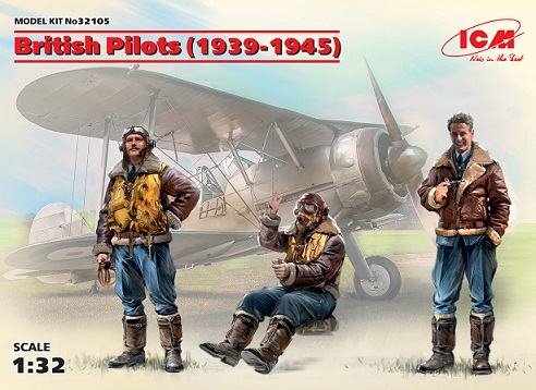 32105 ICM Британские пилоты (1939-1945) Масштаб 1/32