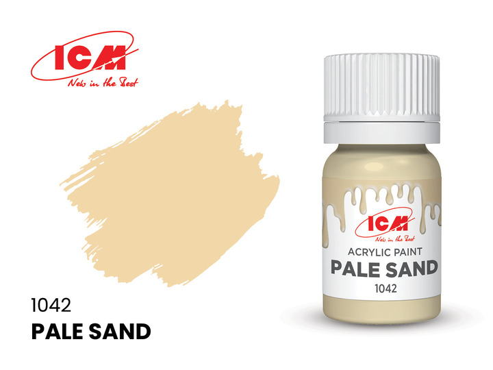 C1042 ICM Акриловая краска Бледный песок (Pale Sand) 12мл