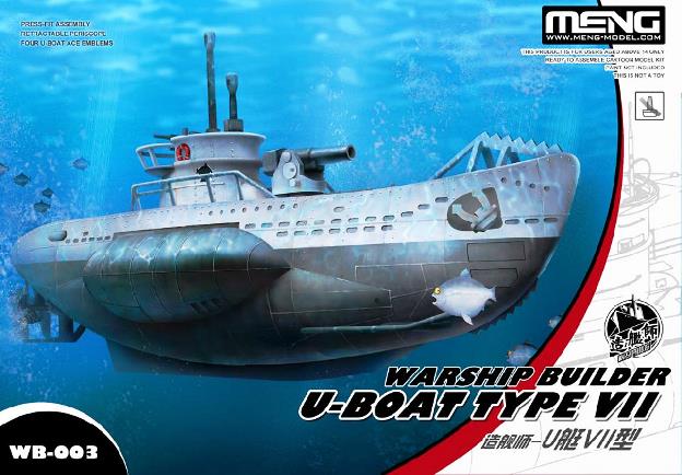WB-003 MENG Model Подводная лодка U-Boat Type VII
