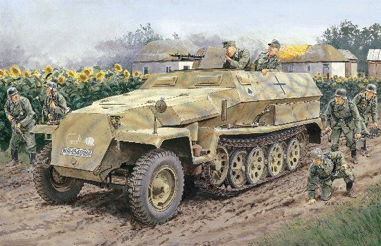 6187 Dragon Бронетранспортер Sd.Kfz. 251/1 Ausf. C 1/35