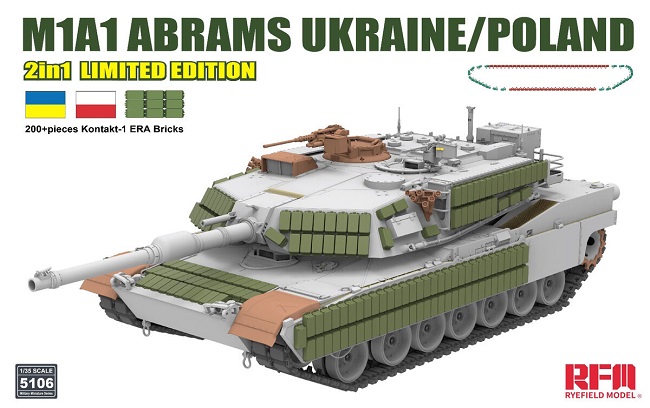 5106 RFM Танк M1A1 Abrams Ukraine/Poland 1/35