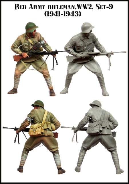 EM35114 Evolution Miniatures Советский солдат в атаке (1941-43гг) 1/35
