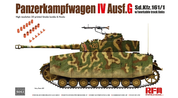 5053 RFM Танк Pz.Kpfw.IV Ausf. G 1/35
