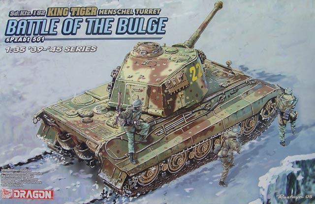 Сборная модель 6254 Dragon Немецкий танк Sd.Kfz.182 "Королевский тигр" (Башня Хеншеля)  