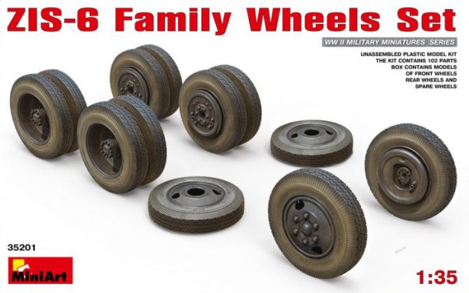 35201 MiniArt 1 Семейство колес для ЗИС-6