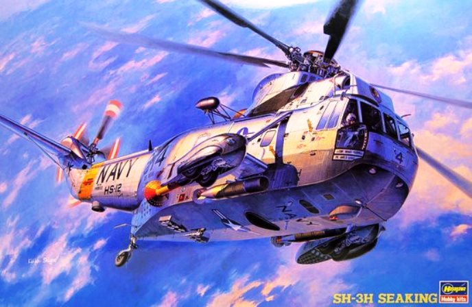 07201К Hasegawa Вертолёт SH-3H Sea King с дополнениями 1/48