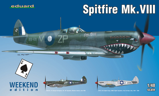 84139 Eduard Британский истребитель Spitfire Mk.VIII (Weekend) 1/48