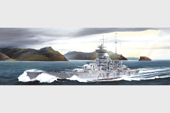 05766 Trumpeter Немецкий крейсер "Принц Ойген" 1942г. Масштаб 1/700