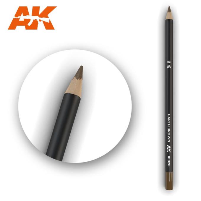 AK10028 AK Interactive Акварельный карандаш Earth Brown
