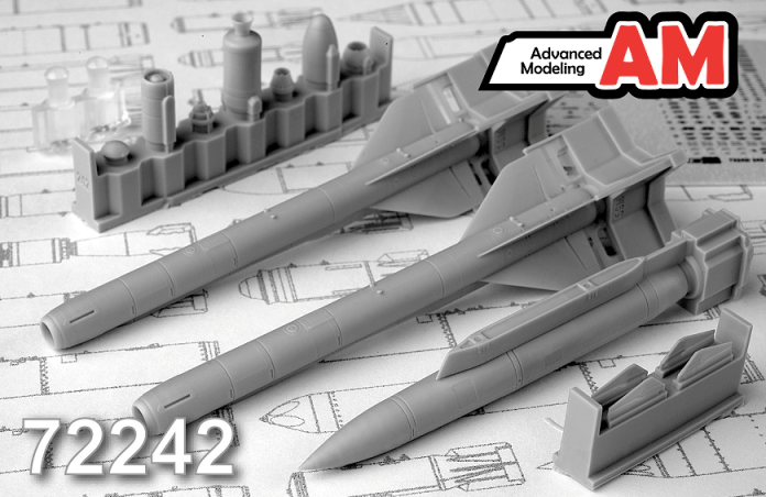 AMC72242 Advanced Modeling Авиационная управляемая ракета Х-59М с АКУ-58 1/72