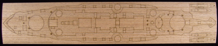 AW10032 Artwox Model Деревянная палуба для броненосца Бородино (Звезда 9027) Масштаб 1/350